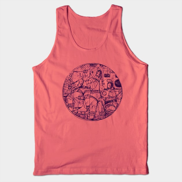 60s Spacemen Illustration Design Tank Top by CultOfRomance